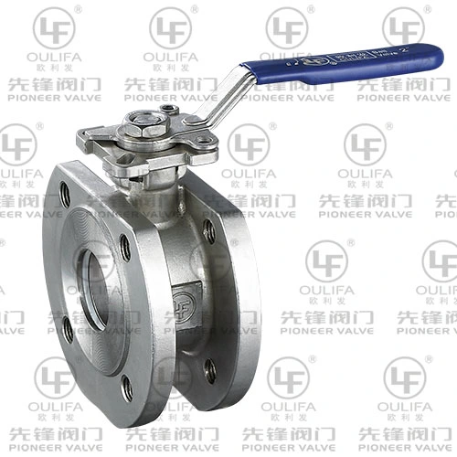 Wafer Type Ball Valve with ISO Mounting Pad Pn16/40