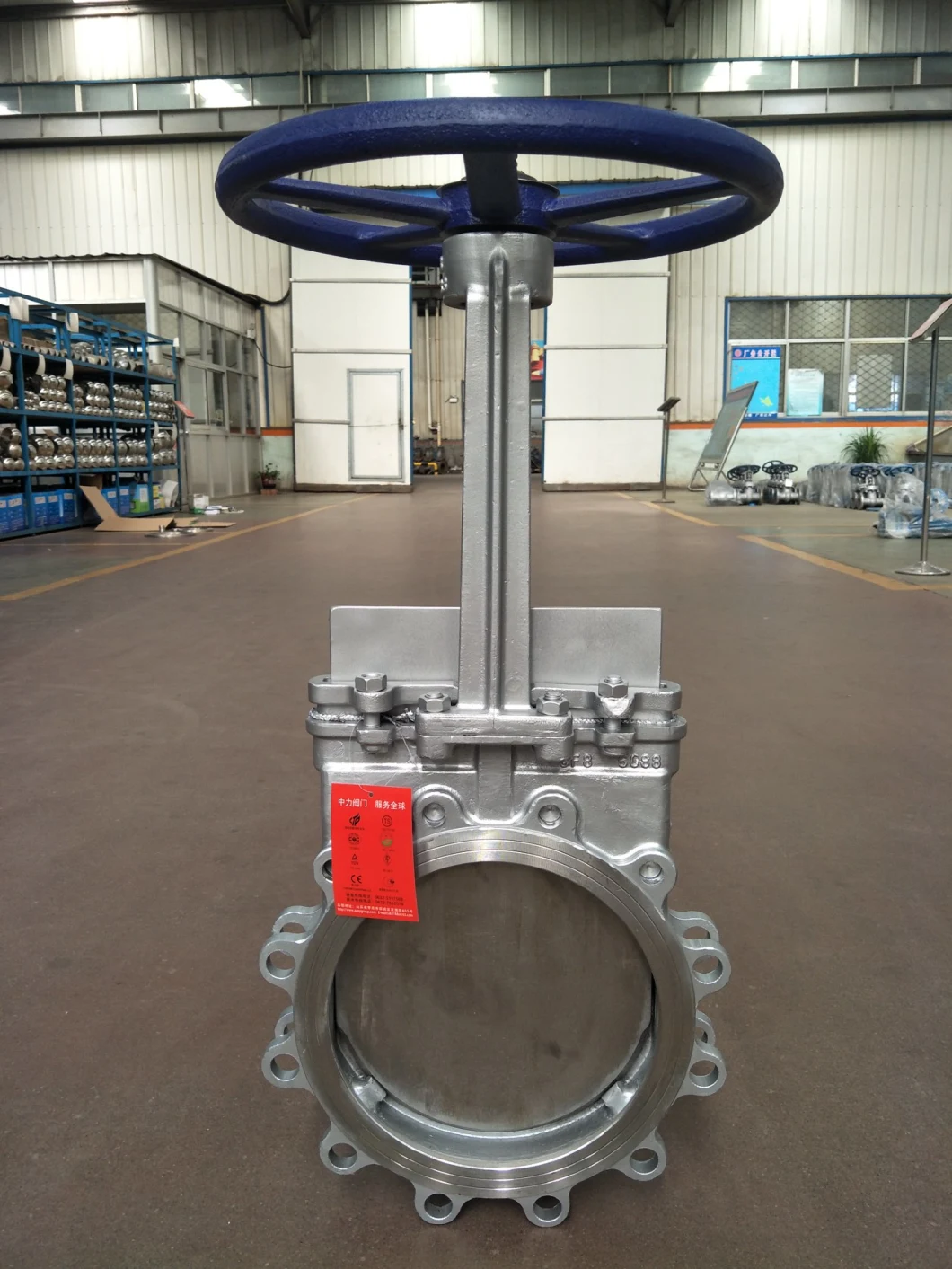 Large Size Valve Pn10 Wcb Knife Gate Valve for Wastewater Treatment Plants