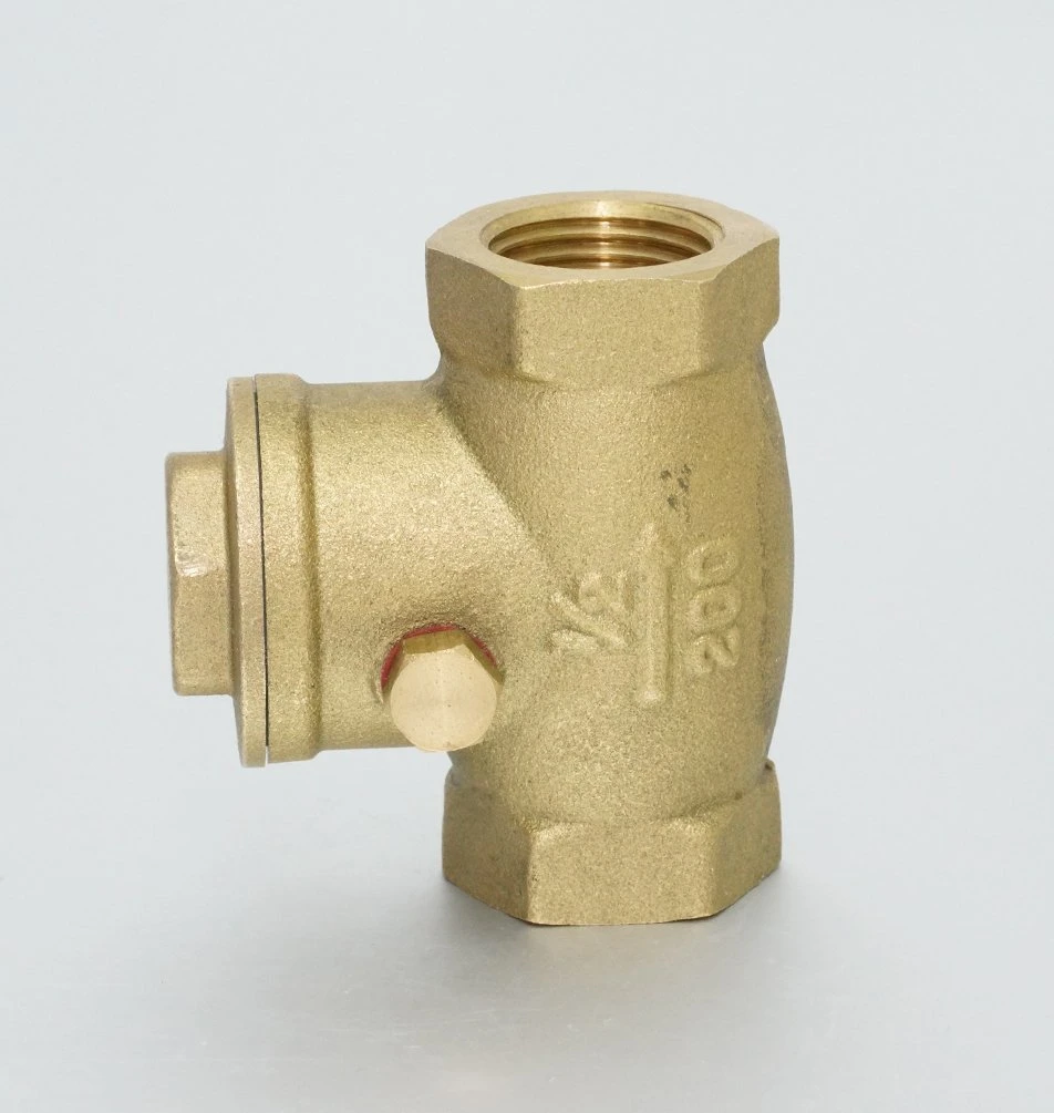 Water Use Forged Brass Non Return Swing Horizontal Check Valve