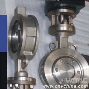 Double/Triple Offset Stainless Steel Wafer Pneumatic Operated Butterfly Valve