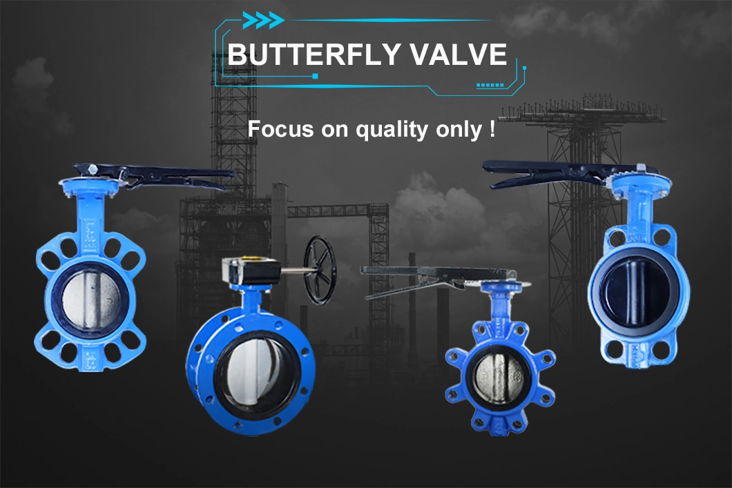 High Performance 5 Inch Wafer Type Stainless Steel Double Triple Offset Pneumatic Actuator Butterfly Valve