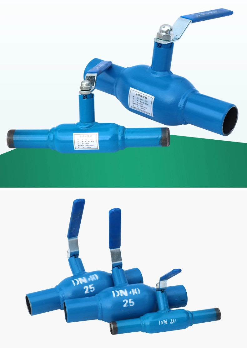 Custom Epoxy Painting Hand Operated 1 Piece Fully Welded Ball Valve