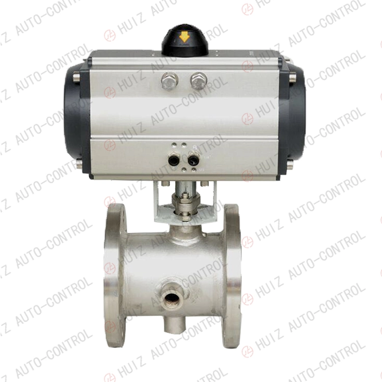 Flange End (RF, RTJ) Bronze Body Pneumatic Operated Jacket Ball Valve/Double Way Three Way DIN Size 4 Inch Jacket Valve