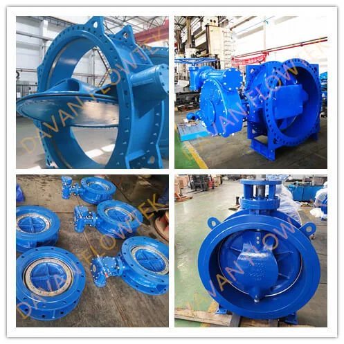 China Factory Ductile Iron Ggg50 Eccentric Butterfly Valve DN1500 Pn16 Gear Operated Butterfly Valve Resilient Seat Double Offset / Eccentric Butterfly Valve