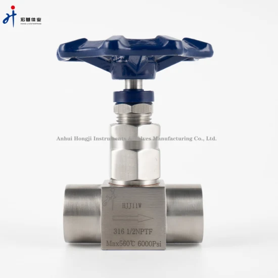 Forged High-Pressure Stainless Steel Needle Valve with Female NPT (Handwheel)