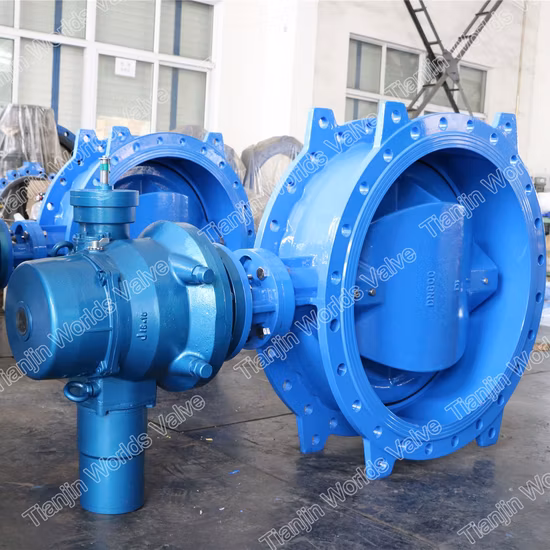 Double Flanged Double Offset Eccentric Butterfly Valve with Pneumatic Electric Actuator